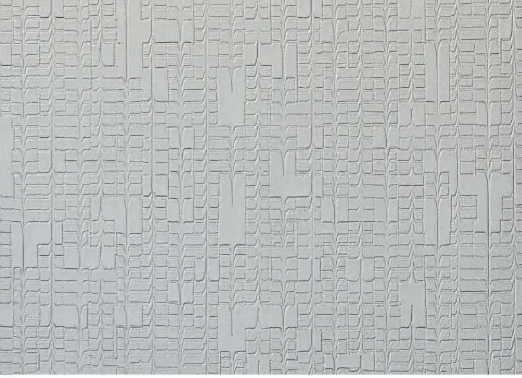 Metal panel swatch in a light grey with an even metal surface.
