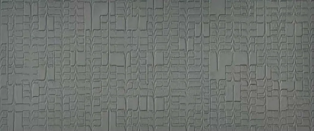 Metal panel swatch in a mid-grey with an even metal surface.