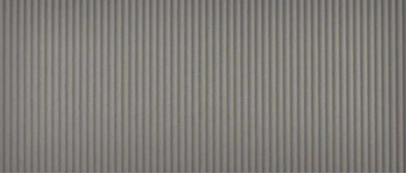 Metal panel swatch in Small Cylinder - Grey.