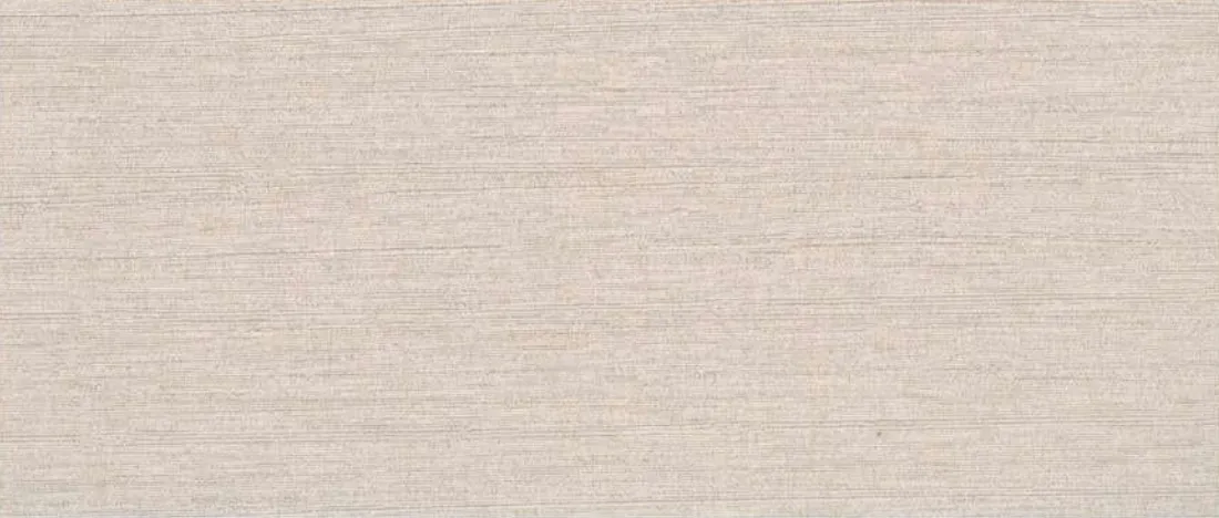 Fabric-wrapped panel swatch in Crane Dance With White Sand.