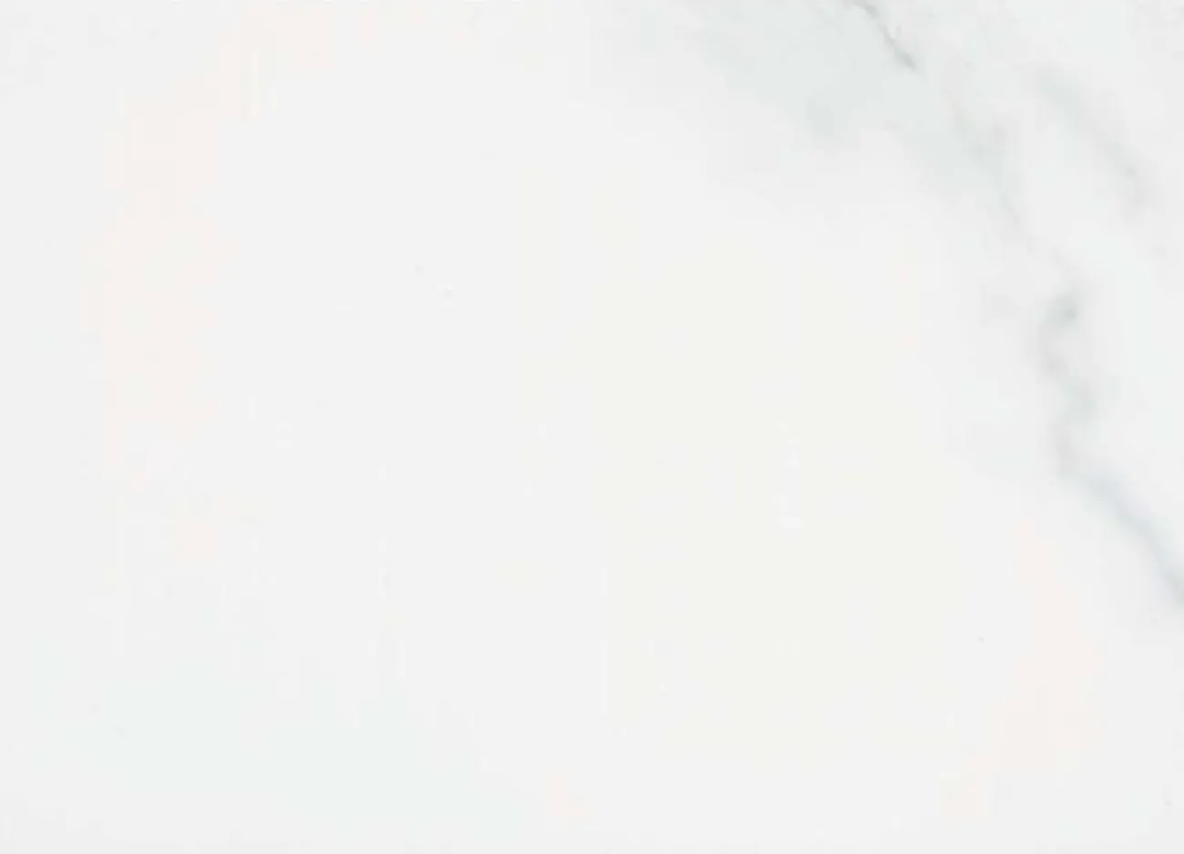 High-gloss marble-effect panel swatch in Fish Maw White Slate.