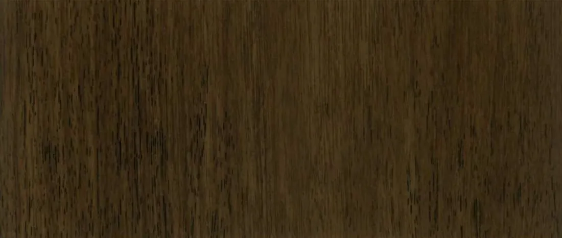 Wood-grain panel swatch in a very dark brown with fine grain.
