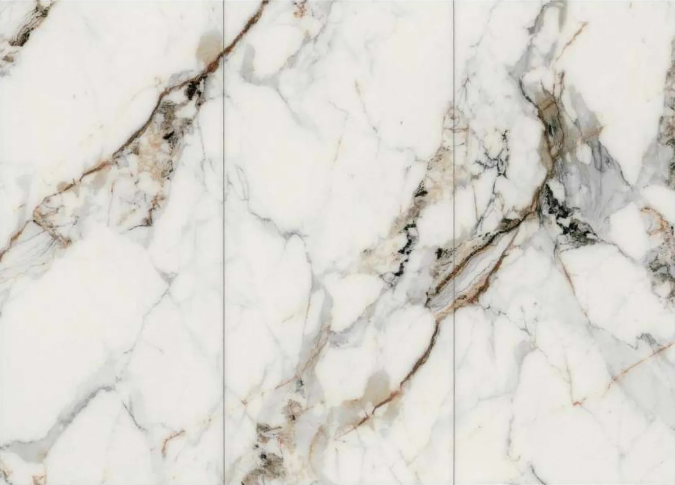 High-gloss marble-effect panel swatch in Italian Fish Maw Gold.