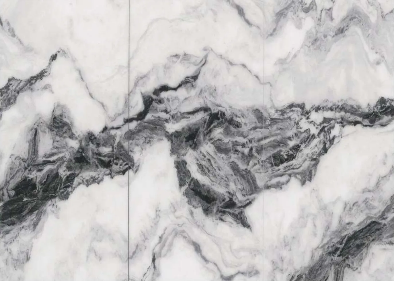 High-gloss marble-effect panel swatch in Yunshui Yao Slate.