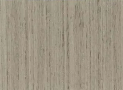 Oak wood-grain panel swatch, warm mid-brown with cathedral grain and cross-silking.