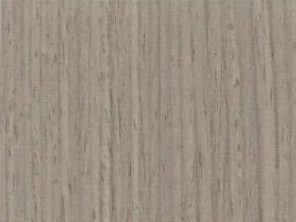 Wood-grain panel swatch in a mid-grey with fine grain.