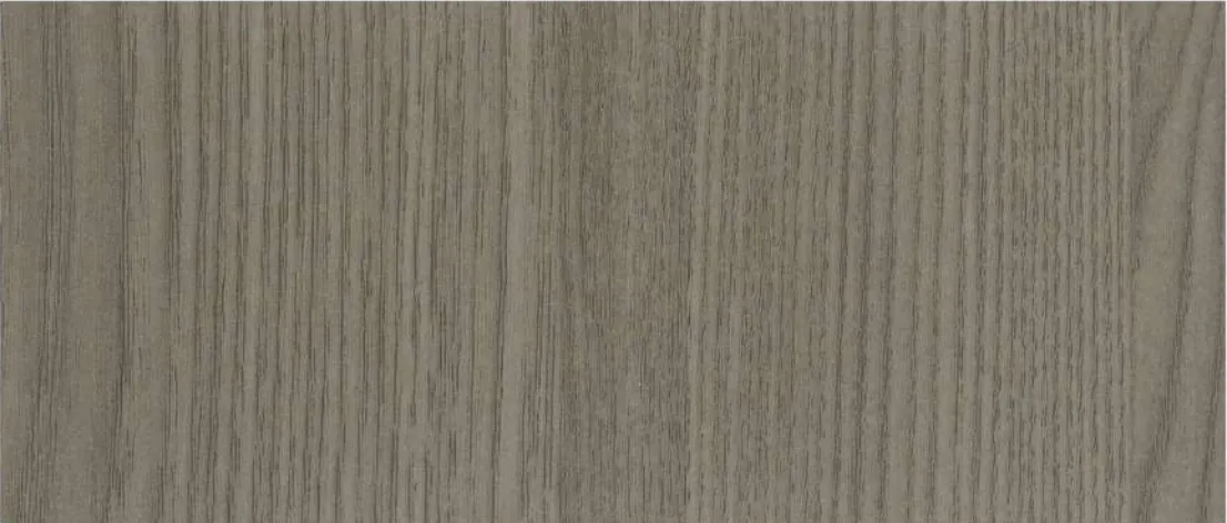 Wood-grain panel swatch in a mid-grey with fine grain.