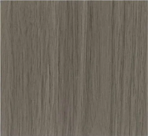 Wood-grain panel swatch in a mid-grey with fine grain.